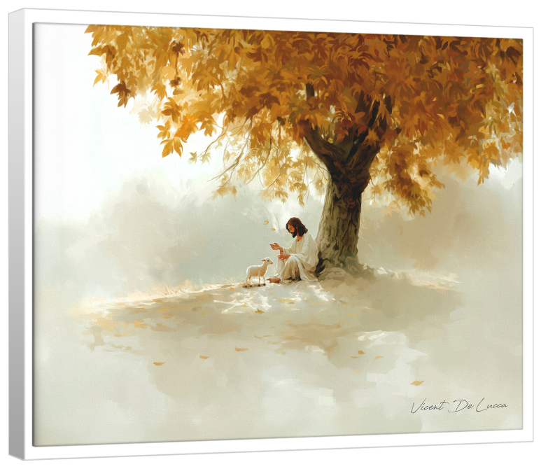 Cuadro "Cristo y el Cordero"