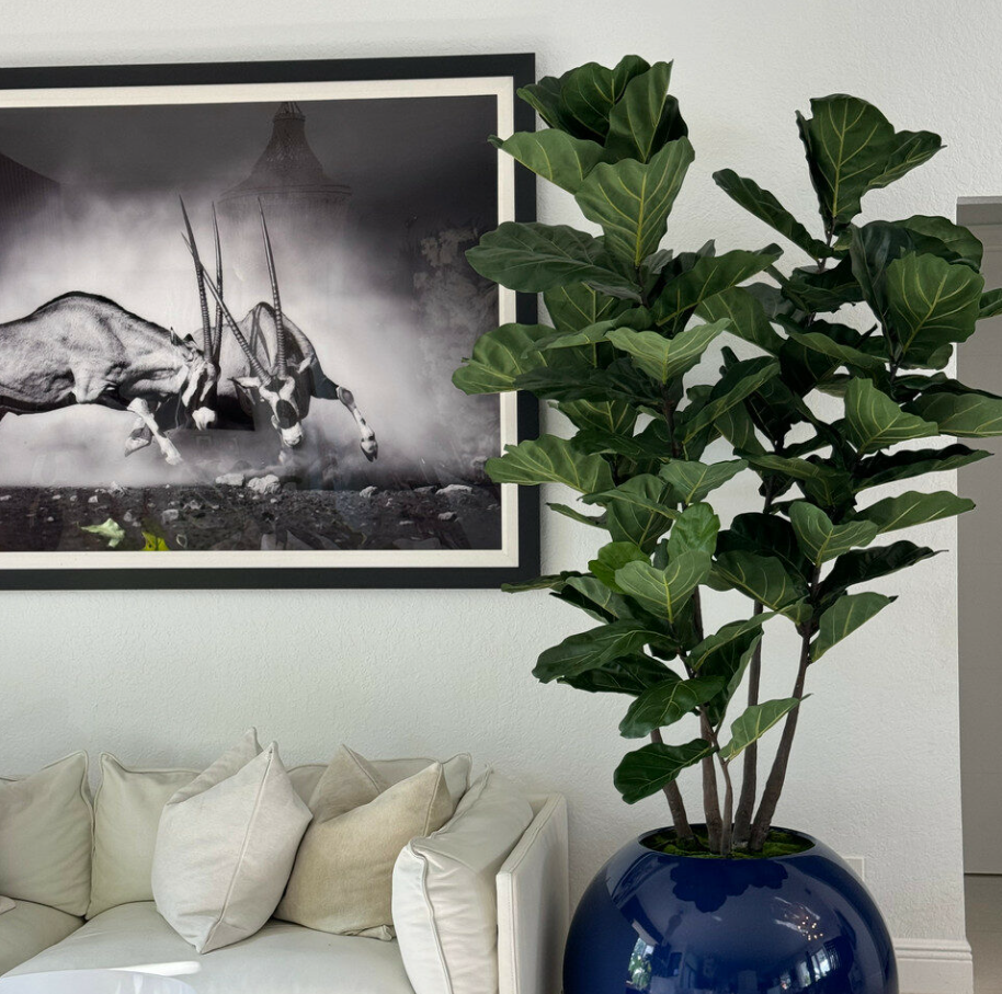 Bonsái artificial grande Carluss con la maceta incluida