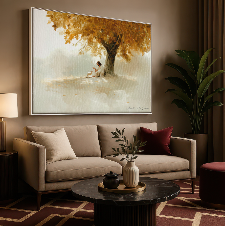 Cuadro "Cristo y el Cordero"