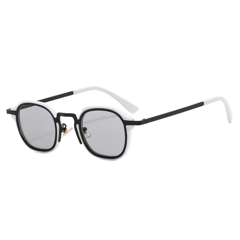 Nuevas gafas de sol cuadradas pequeñas de moda para hombres y mujeres, gafas de sol Retro Punk para hombre y mujer, gafas de conducción Vintage a la moda UV400, leopardo negro