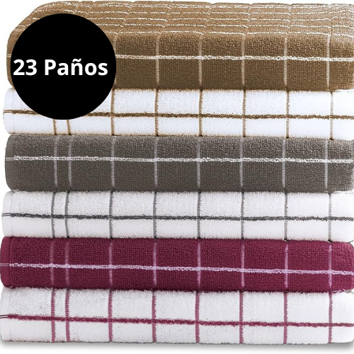 23 Paños para bar de algodón