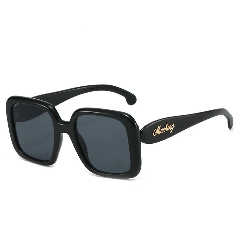 Gafas de sol cuadradas con gradiente de carey Retro para mujer, marca Y2K, diseño de montura con personalidad, gafas de sol a la moda que combinan con todo para hombre UV400
