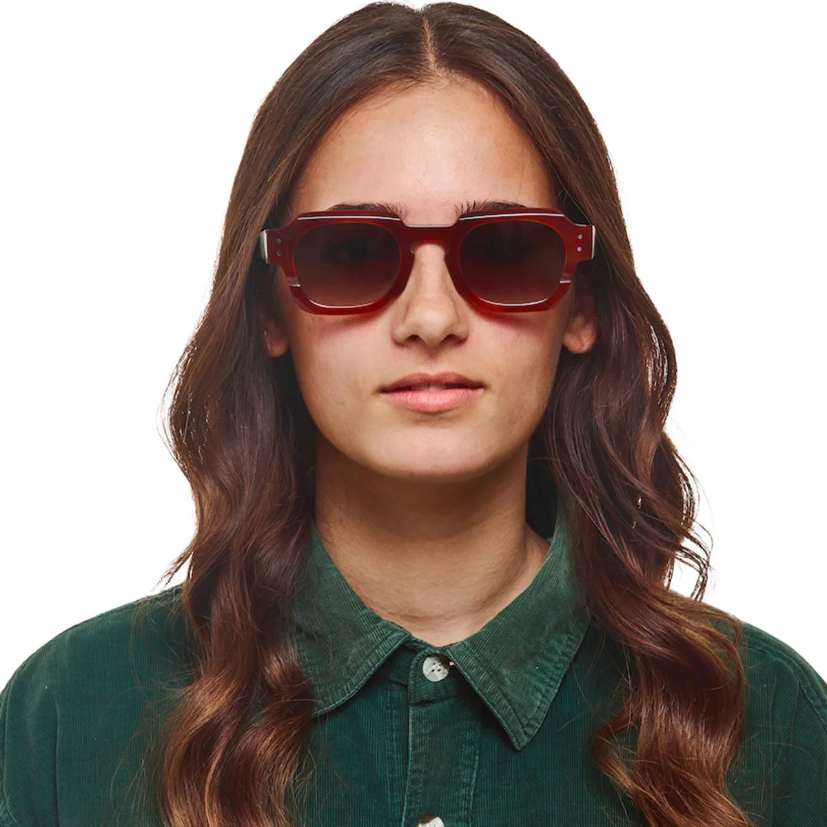 Gafas de sol cuadradas de tendencia Popular Ins para mujer, gafas de sol Vintage con montura de lente transparente, remaches Punk para mujer, gafas de sol masculinas UV400