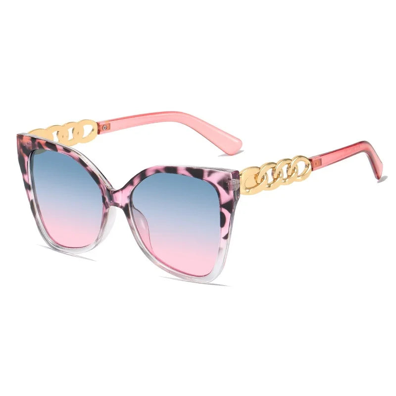 Gafas de sol Vintage de ojo de gato para mujer, lentes de sol con montura de Color degradado, de marca de diseñador, de lujo, UV400