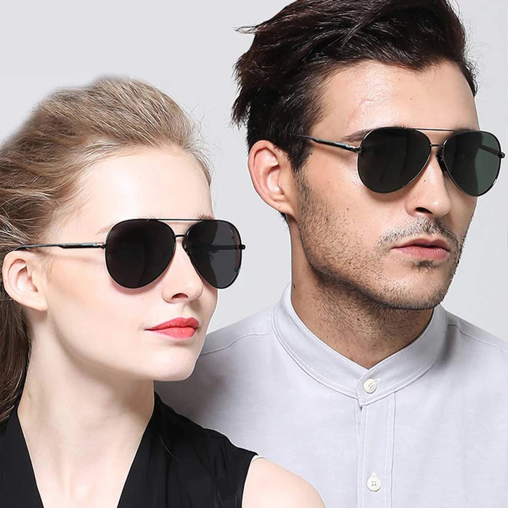 Gafas de sol de aviador para hombres y mujeres, gafas de sol Retro para hombres, lentes de espejo para conducir, viajar, pescar al aire libre, protección UV400