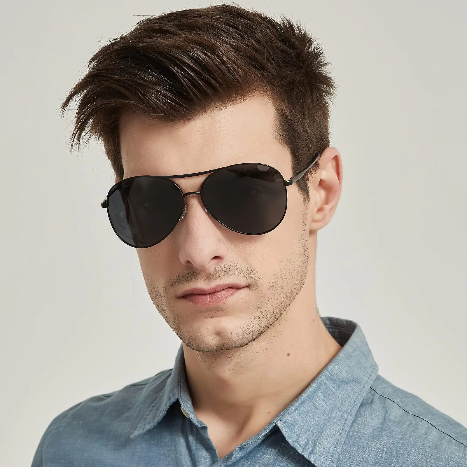 Gafas de sol de aviador para hombres y mujeres, gafas de sol Retro para hombres, lentes de espejo para conducir, viajar, pescar al aire libre, protección UV400