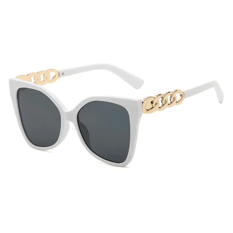 Gafas de sol Vintage de ojo de gato para mujer, lentes de sol con montura de Color degradado, de marca de diseñador, de lujo, UV400