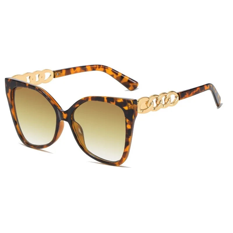 Gafas de sol Vintage de ojo de gato para mujer, lentes de sol con montura de Color degradado, de marca de diseñador, de lujo, UV400