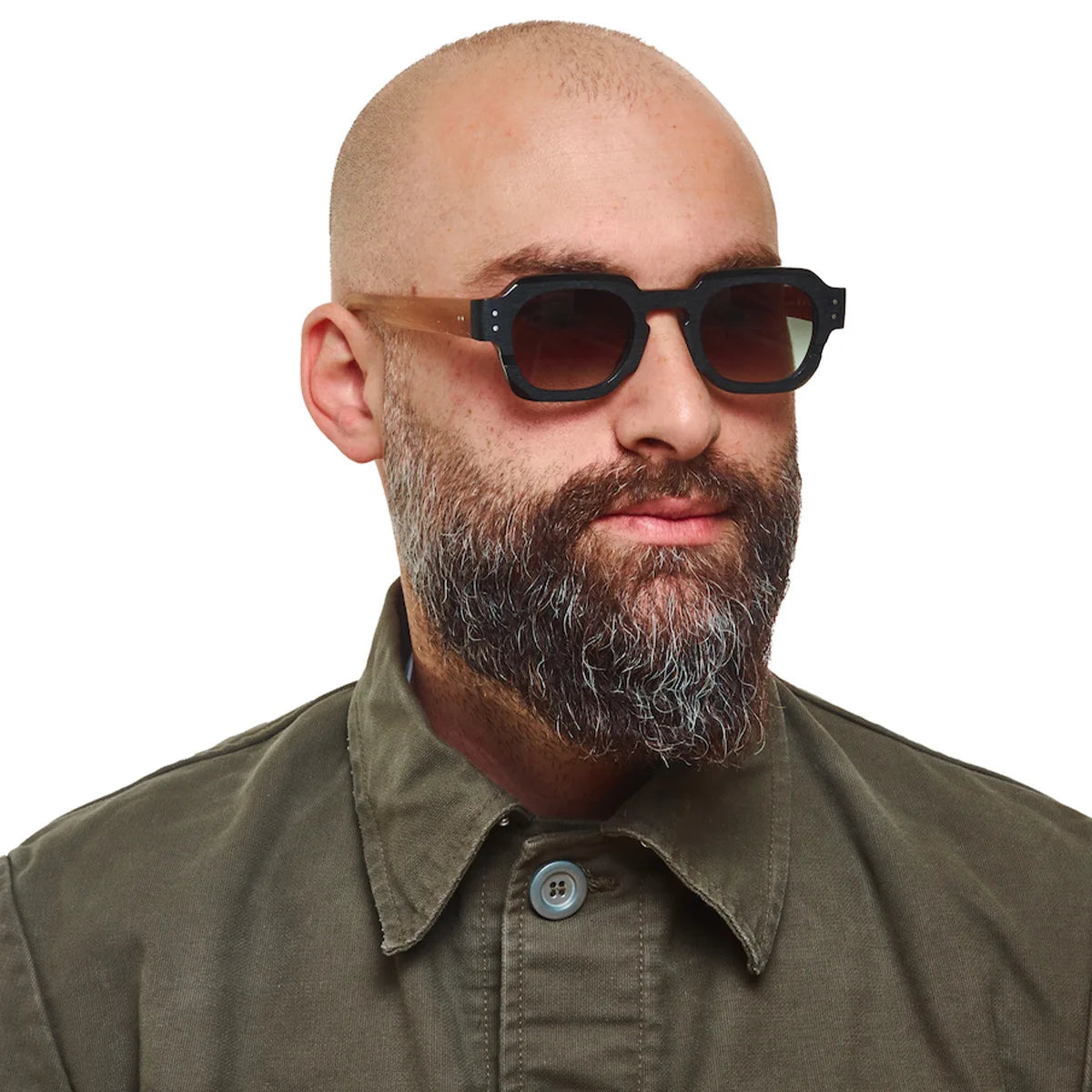 Gafas de sol cuadradas de tendencia Popular Ins para mujer, gafas de sol Vintage con montura de lente transparente, remaches Punk para mujer, gafas de sol masculinas UV400