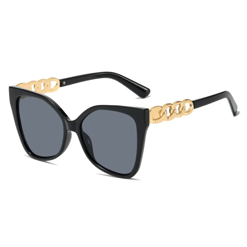 Gafas de sol Vintage de ojo de gato para mujer, lentes de sol con montura de Color degradado, de marca de diseñador, de lujo, UV400