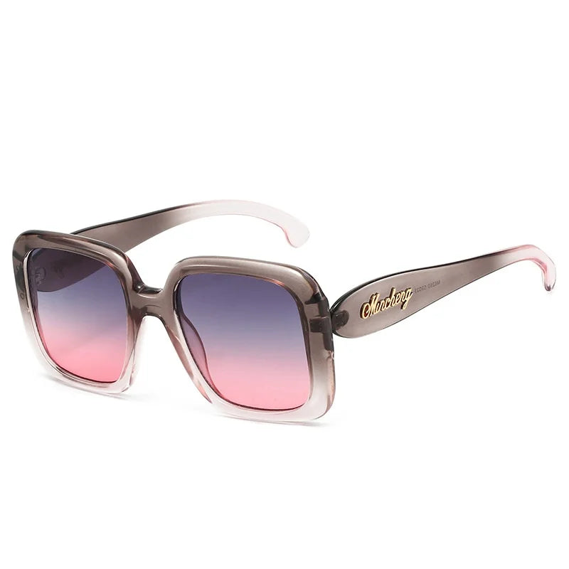 Gafas de sol cuadradas con gradiente de carey Retro para mujer, marca Y2K, diseño de montura con personalidad, gafas de sol a la moda que combinan con todo para hombre UV400