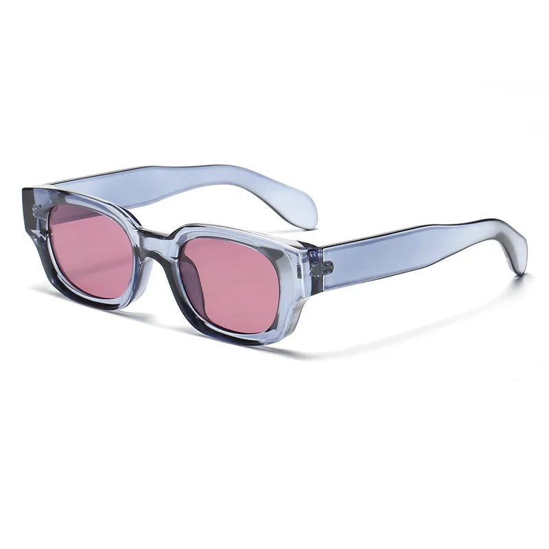 Ins Popular moda cuadrado Color caramelo gafas de sol mujeres Retro Punk azul verde tonos UV400 hombres gafas de sol de tendencia