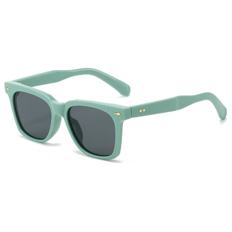 Nuevas gafas de sol cuadradas Vintage para mujer, gafas de sol naranjas a la moda para mujer, gafas de sol para hombre UV400, marca de lujo para hombre