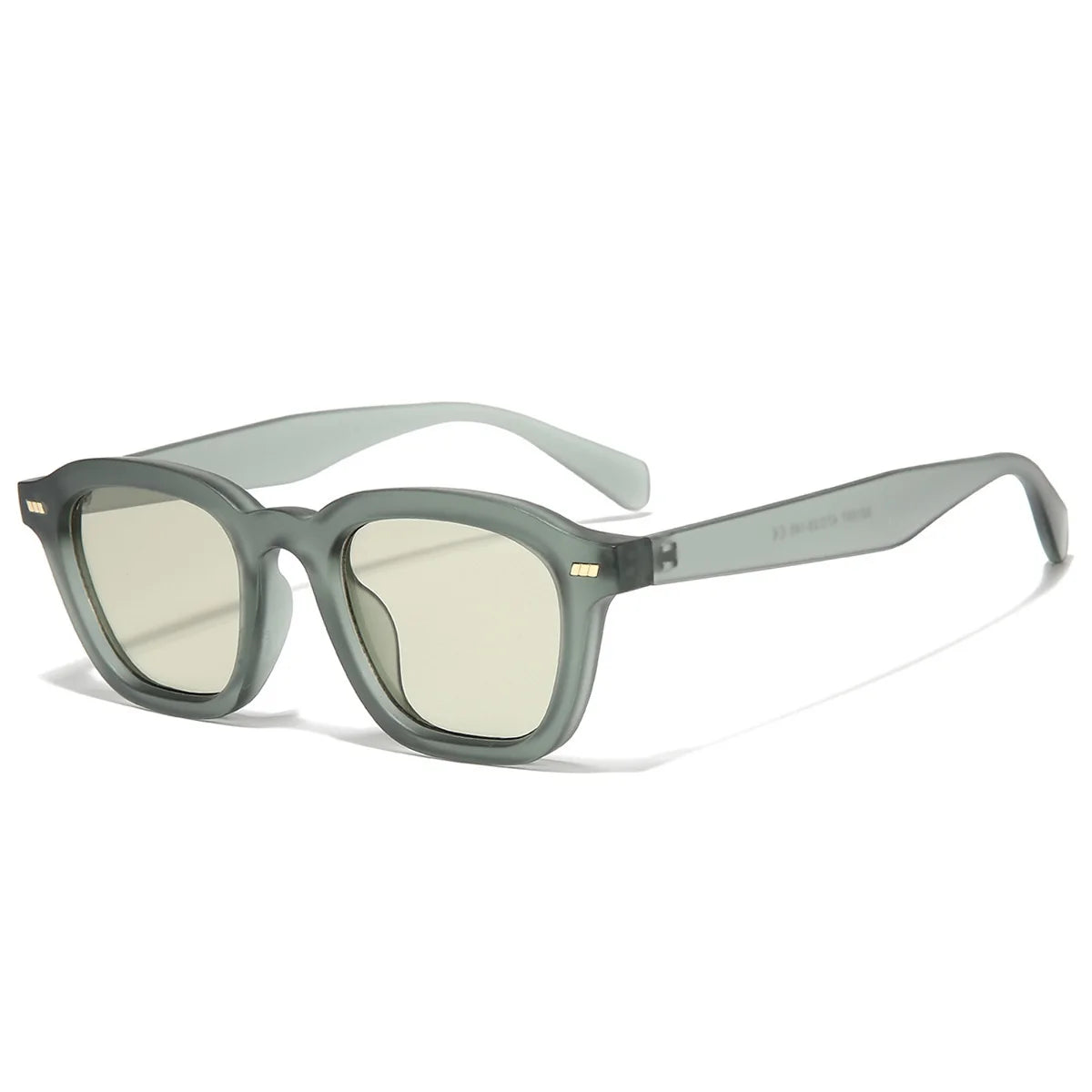 Ins Popular Vintage cuadrado Color gelatina remaches hombres gafas de sol tendencia moda gradiente tonos UV400 mujeres gafas de sol de lujo