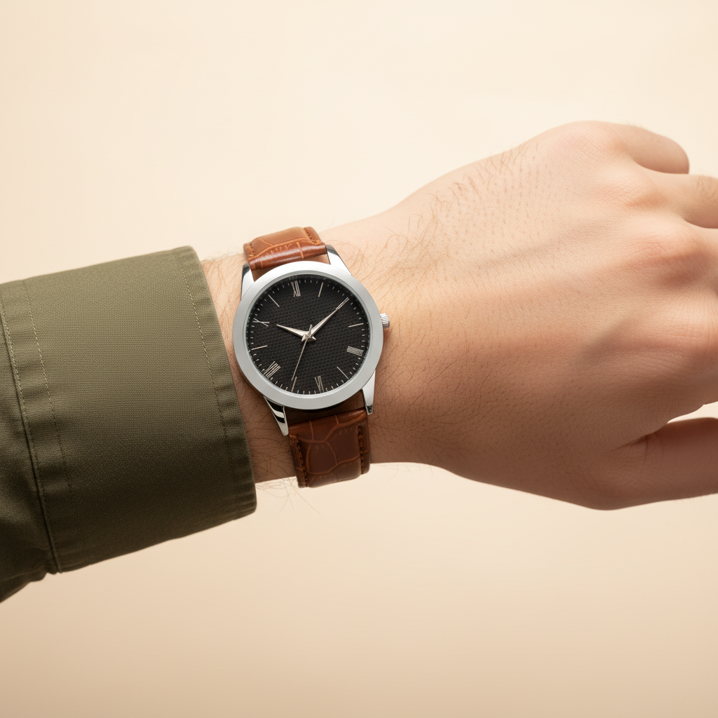 8 relógios clássicos com pulseiras de couro