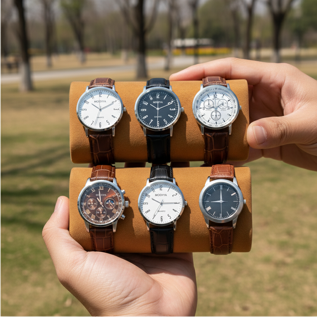 6 Relojes clásicos con correa de cuero