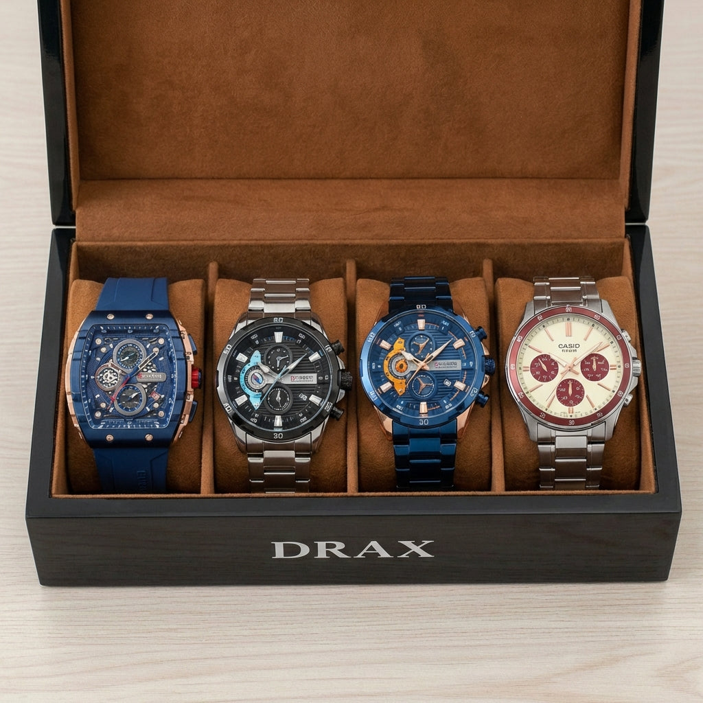 Caja con 4 Relojes MAX (Promoción de liquidación)