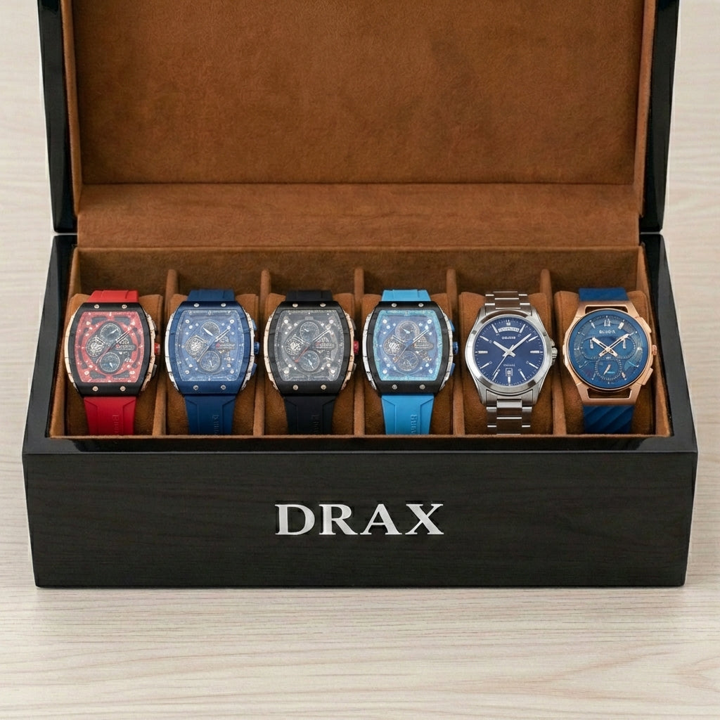 Caja con 6 Relojes Curren y Pro