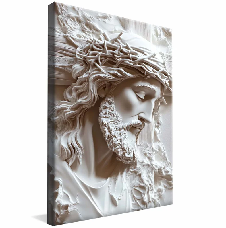 Cuadro "Cristo en mármol"