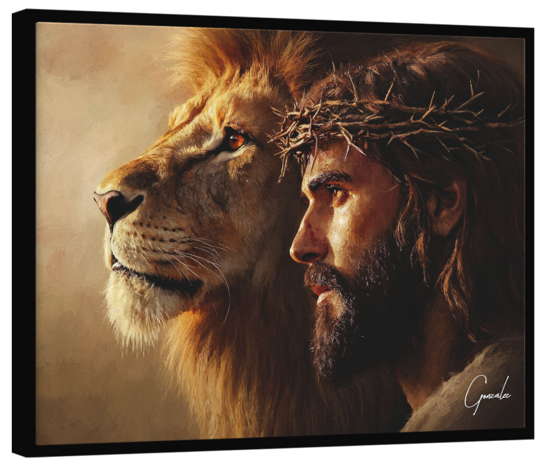 Cuadro "El león en Cristo"