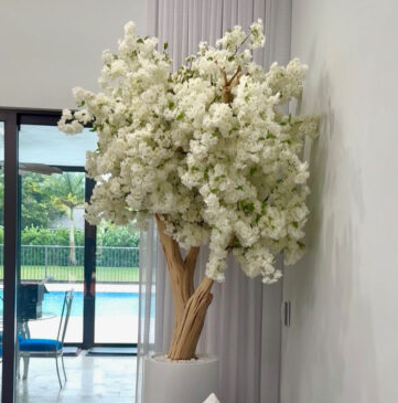 Bonsái artificial grande Glinger con la maceta incluida