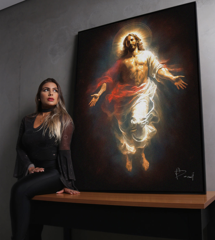 Cuadro "Bienvenido Cristo"