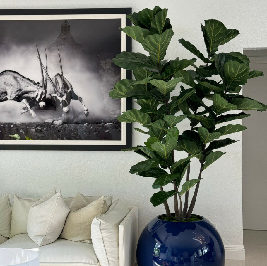 Bonsái artificial grande Carluss con la maceta incluida