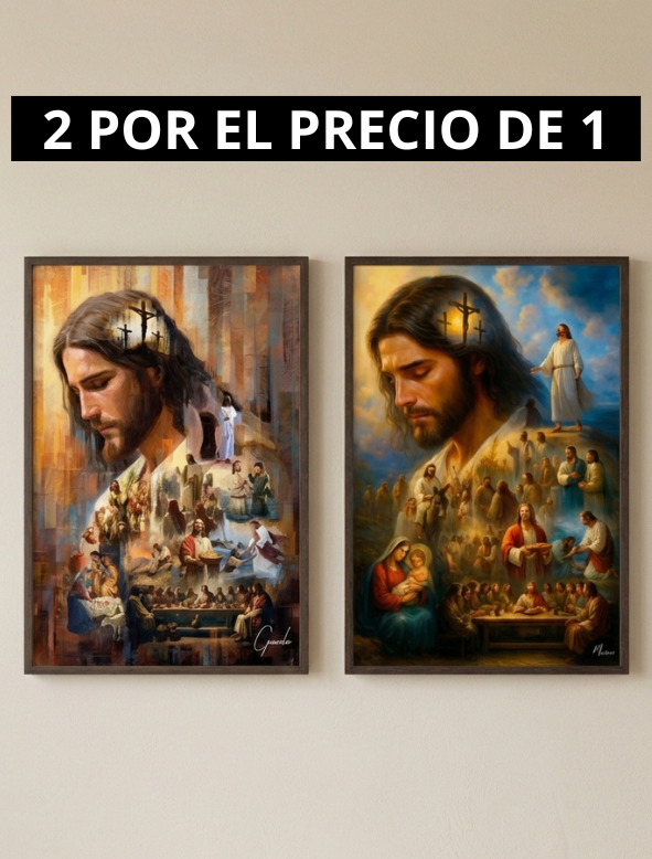 2 Cuadros (1 Cuadro “El amor de Cristo” y 1 Cuadro “El amor de Cristo 2”)