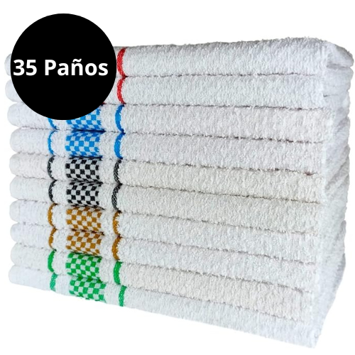 35 Paños de cocina de algodón