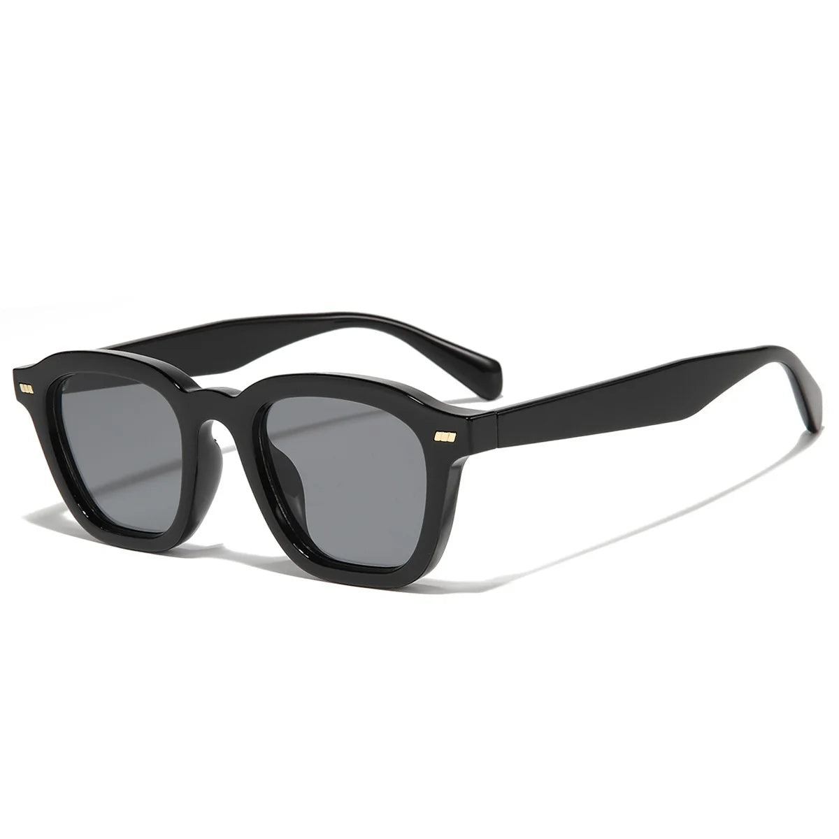 Ins Popular Vintage cuadrado Color gelatina remaches hombres gafas de sol tendencia moda gradiente tonos UV400 mujeres gafas de sol de lujo
