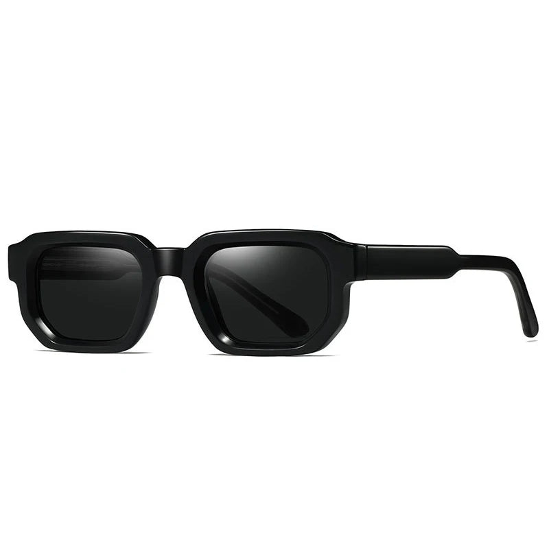 SHAUNA Retro rectángulo mujeres gafas de sol de lujo moda tonos verdes oscuros UV400 tendencia hombres Punk gafas de sol
