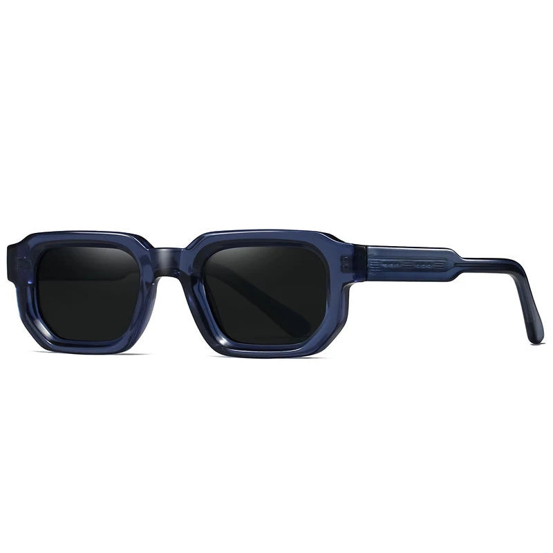 SHAUNA Retro rectángulo mujeres gafas de sol de lujo moda tonos verdes oscuros UV400 tendencia hombres Punk gafas de sol