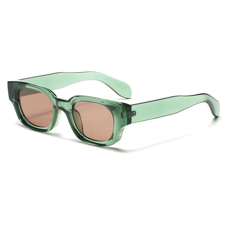 Ins Popular moda cuadrado Color caramelo gafas de sol mujeres Retro Punk azul verde tonos UV400 hombres gafas de sol de tendencia