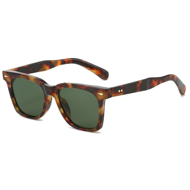 Nuevas gafas de sol cuadradas Vintage para mujer, gafas de sol naranjas a la moda para mujer, gafas de sol para hombre UV400, marca de lujo para hombre