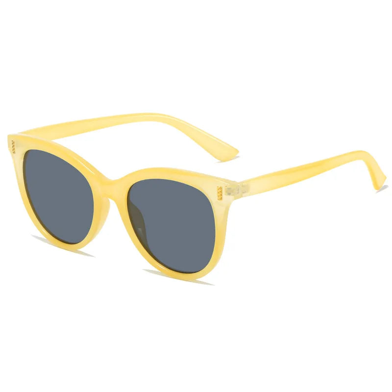 Gafas de sol cuadradas para hombre y mujer, lentes de moda populares, Retro, Color caramelo, Punk, UV400