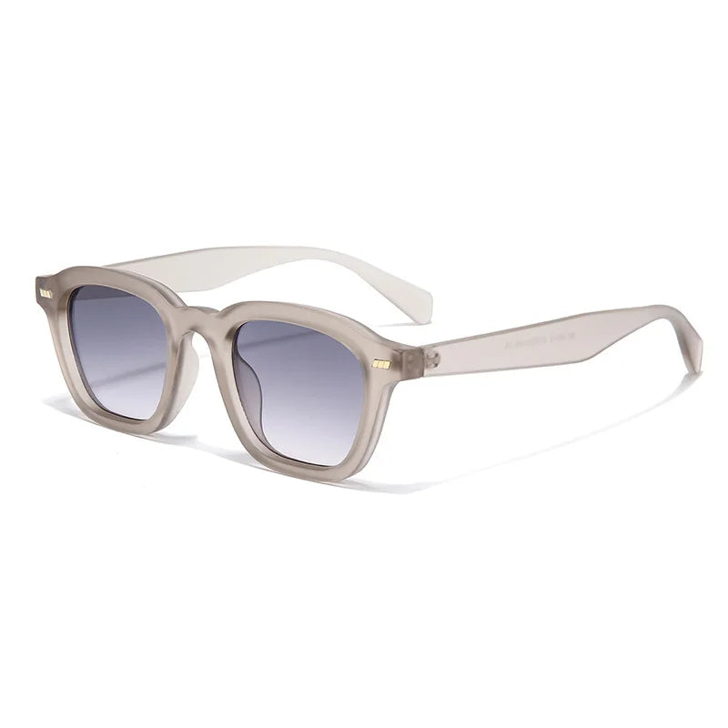 Ins Popular Vintage cuadrado Color gelatina remaches hombres gafas de sol tendencia moda gradiente tonos UV400 mujeres gafas de sol de lujo