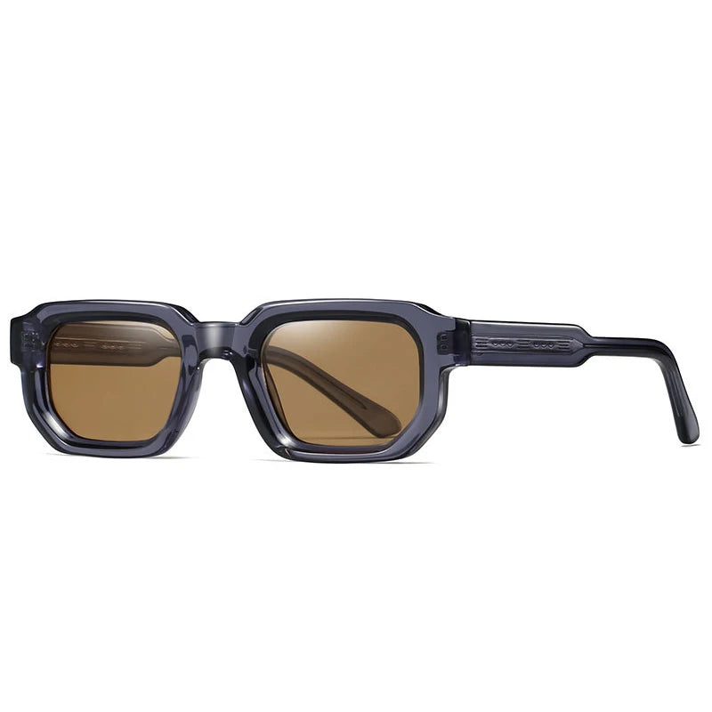 SHAUNA Retro rectángulo mujeres gafas de sol de lujo moda tonos verdes oscuros UV400 tendencia hombres Punk gafas de sol