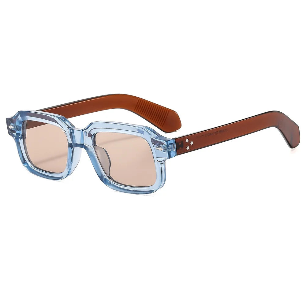 Gafas De Sol cuadradas para mujer, Gafas De Sol transparentes para hombre, Gafas De Sol para viajes y vacaciones, Gafas De Sol Retro Vintage UV400 Lunette Soleil Femme Gafas De Sol