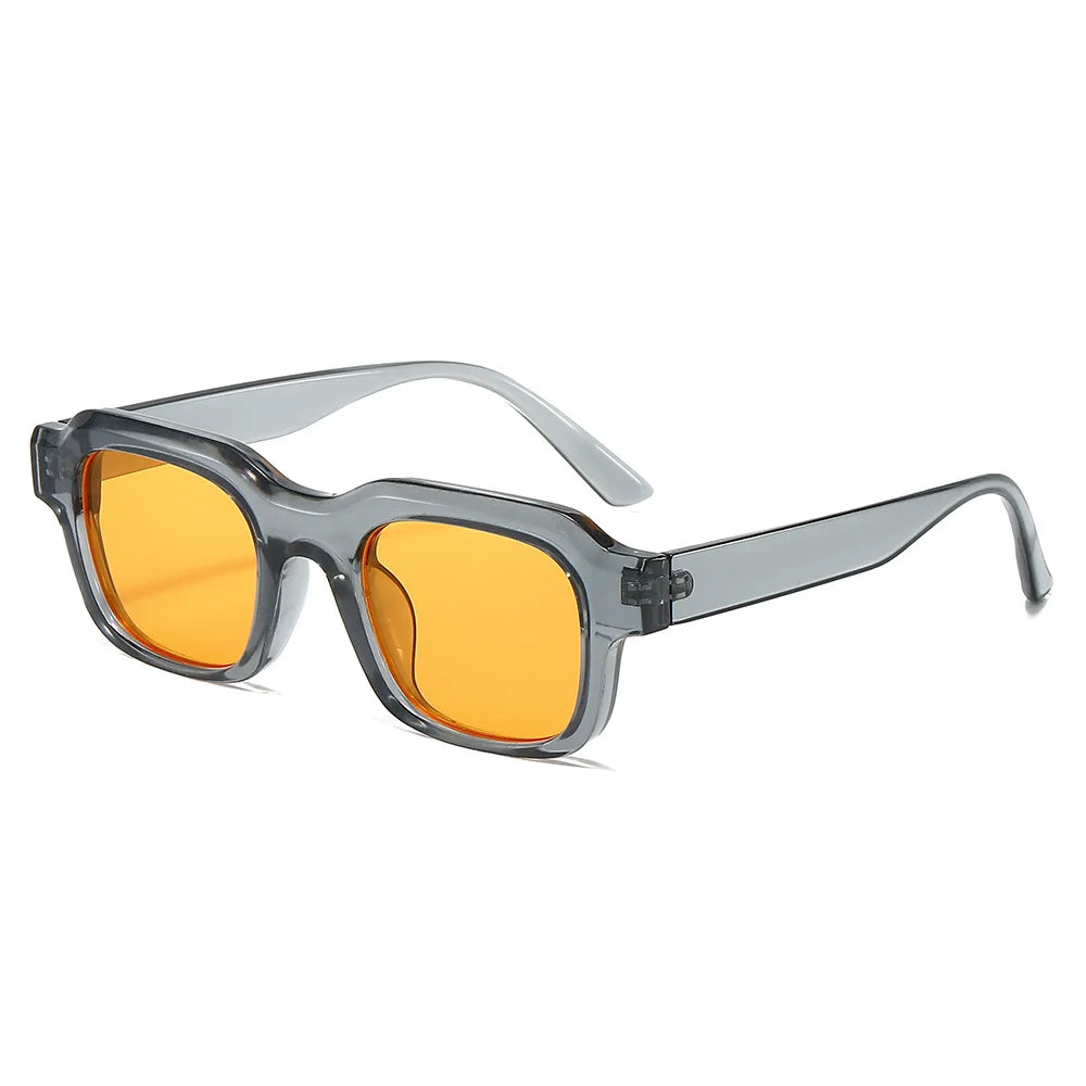 Gafas De Sol cuadradas para hombre y mujer, Gafas De Sol transparentes, gafas De Sol De viaje Vintage Retro UV400 Lunette Soleil Femme Gafas De Sol