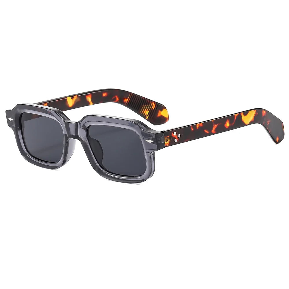 Gafas De Sol cuadradas para mujer, Gafas De Sol transparentes para hombre, Gafas De Sol para viajes y vacaciones, Gafas De Sol Retro Vintage UV400 Lunette Soleil Femme Gafas De Sol
