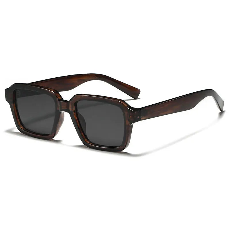 Gafas de sol cuadradas de moda Popular Ins para mujer, gafas de sol Retro VERDE UV400 para hombre, gafas de sol de tendencia