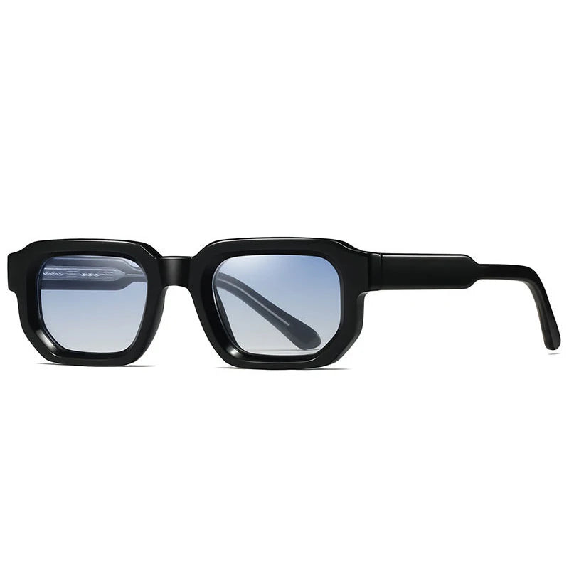 SHAUNA Retro rectángulo mujeres gafas de sol de lujo moda tonos verdes oscuros UV400 tendencia hombres Punk gafas de sol