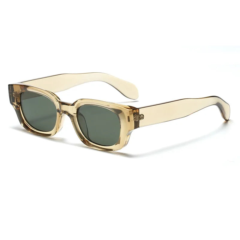 Ins Popular moda cuadrado Color caramelo gafas de sol mujeres Retro Punk azul verde tonos UV400 hombres gafas de sol de tendencia