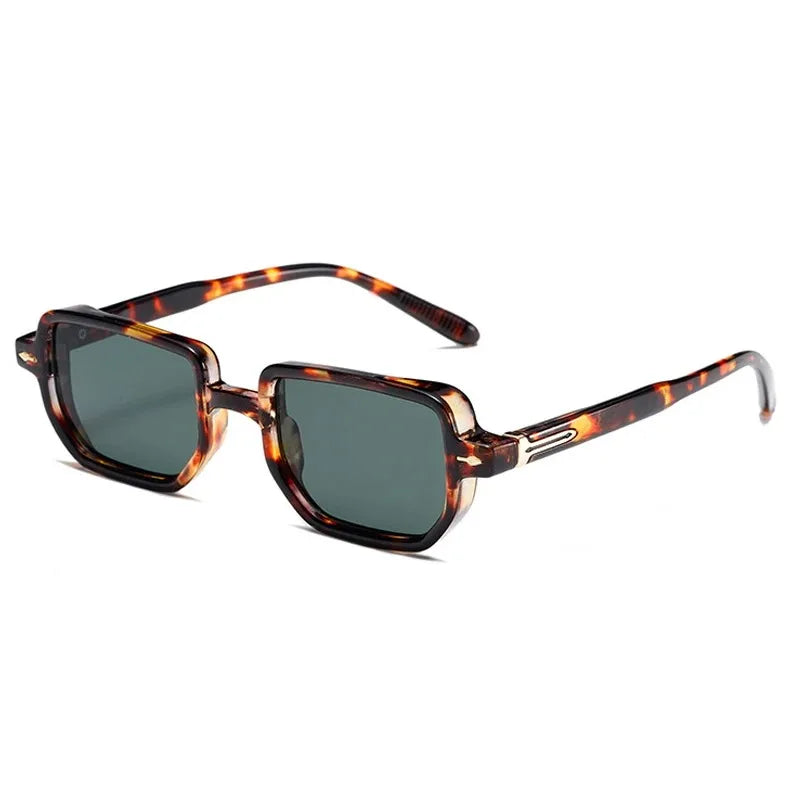 Gafas de sol rectangulares para hombre y mujer, lentes de Color caramelo para fiesta en la calle, ir de compras, playa