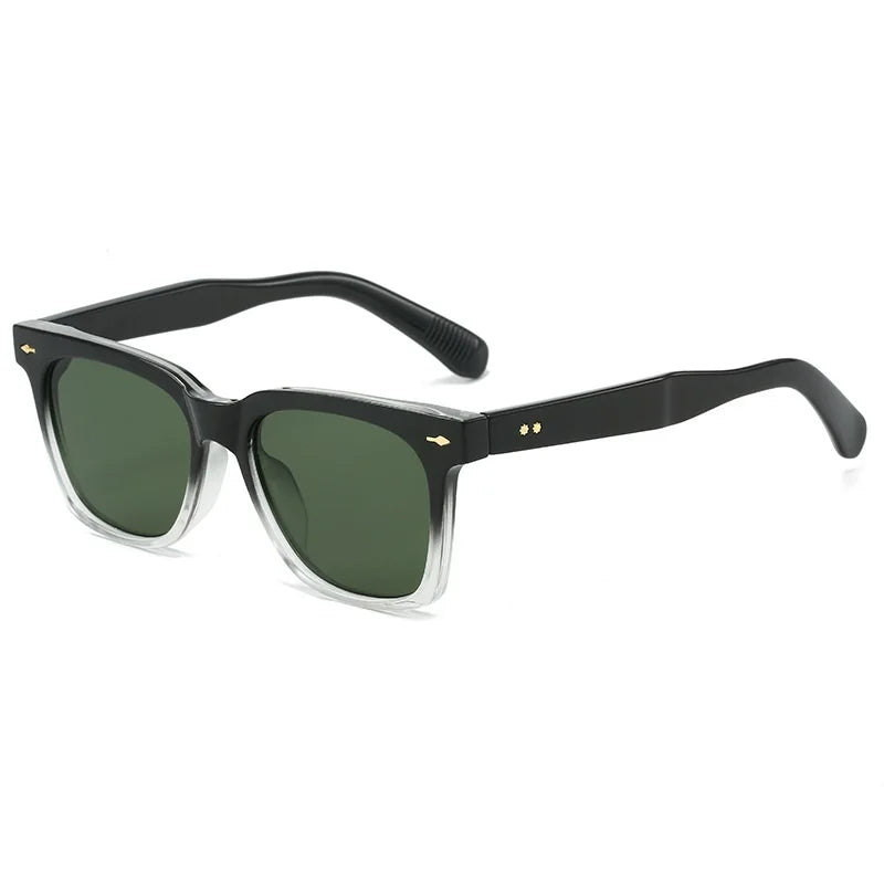 Nuevas gafas de sol cuadradas Vintage para mujer, gafas de sol naranjas a la moda para mujer, gafas de sol para hombre UV400, marca de lujo para hombre