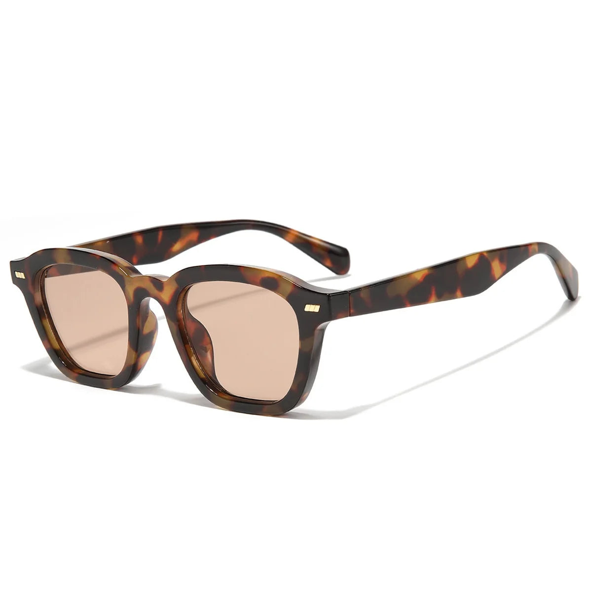 Ins Popular Vintage cuadrado Color gelatina remaches hombres gafas de sol tendencia moda gradiente tonos UV400 mujeres gafas de sol de lujo