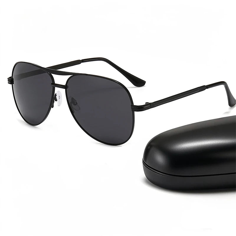 Gafas de sol polarizadas de piloto de diseño de marca para hombres y mujeres tendencia de moda ciclismo al aire libre gafas de sol de conducción de coche gafas 2025