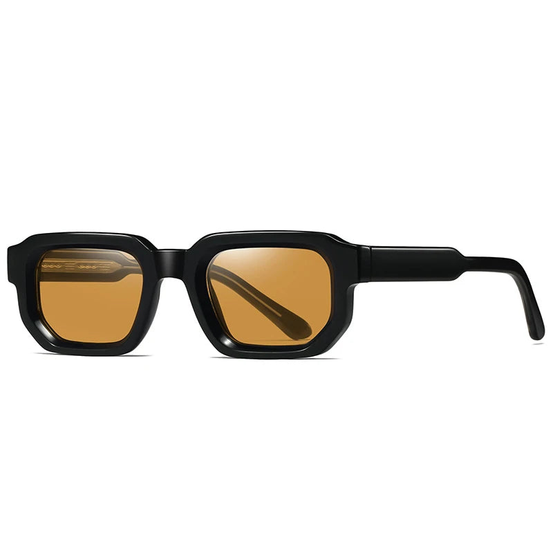 SHAUNA Retro rectángulo mujeres gafas de sol de lujo moda tonos verdes oscuros UV400 tendencia hombres Punk gafas de sol