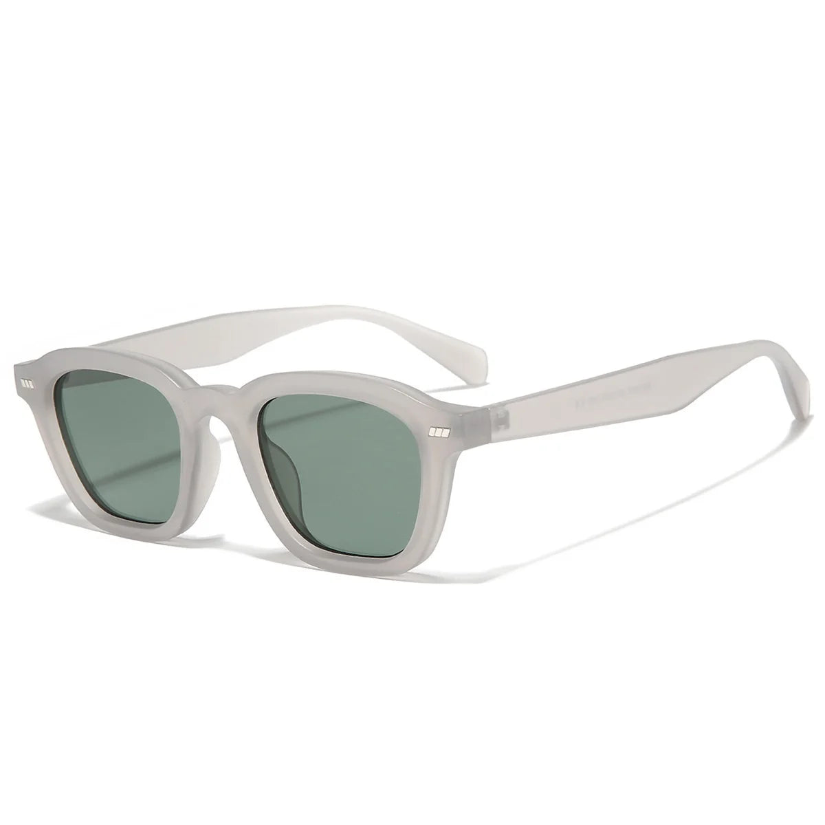 Ins Popular Vintage cuadrado Color gelatina remaches hombres gafas de sol tendencia moda gradiente tonos UV400 mujeres gafas de sol de lujo