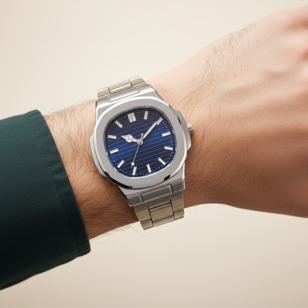 Caixa com 7 relógios de luxo da loja DRAX